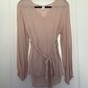 Pink long sleeve H&M top